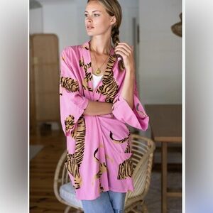 Emerson Fry Leopard Kimono
